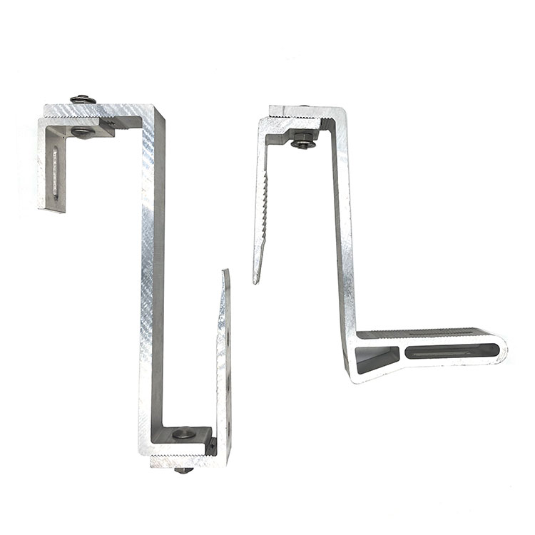 Aluminium MID & End Clamp untuk Braket Penopang Surya Atap Tanah Atau Datar untuk Panel Surya