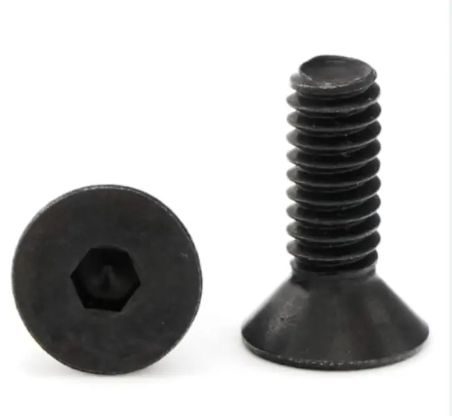 Baut soket hex countersunk oksida hitam