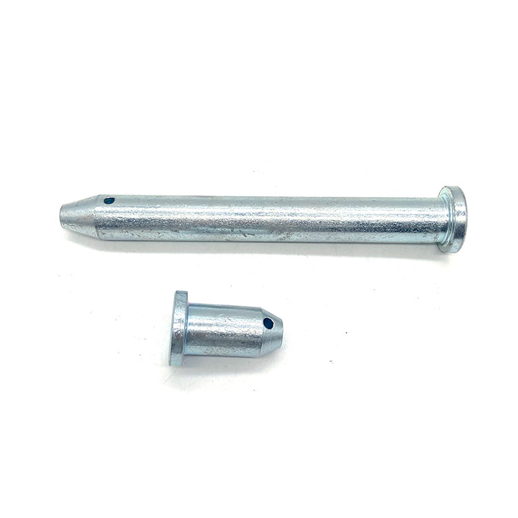 Pin Clevis Baja Karbon Seng Putih Biru 50mm 100mm Dengan Lubang