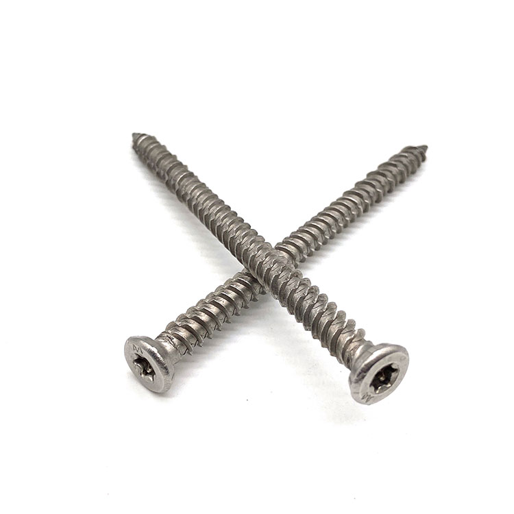 Ss304 Ss316 Pan Head Cross Self-Tapping Phillips Benang Penuh