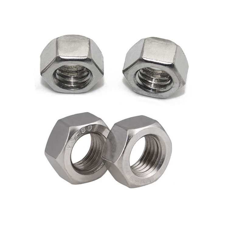 DIN934 Stainless Steel A2 A4 Hex Head Nut M6 M8 M10 Berbagai Jenis Mur dan Baut