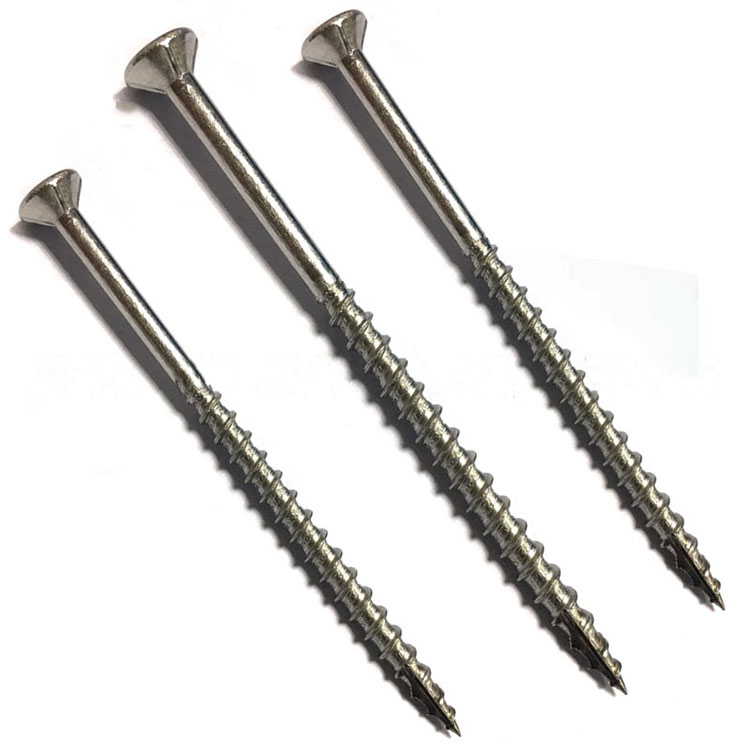 Sekrup Stainless Steel Self Tapping Slot Persegi Kepala Datar